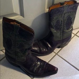 Hand stitched cowboy boots